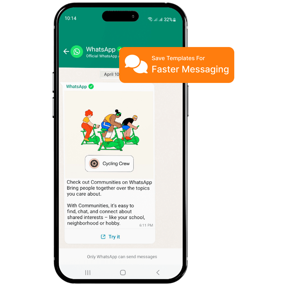 Automatiza respuestas y seguimientos en WhatsApp.